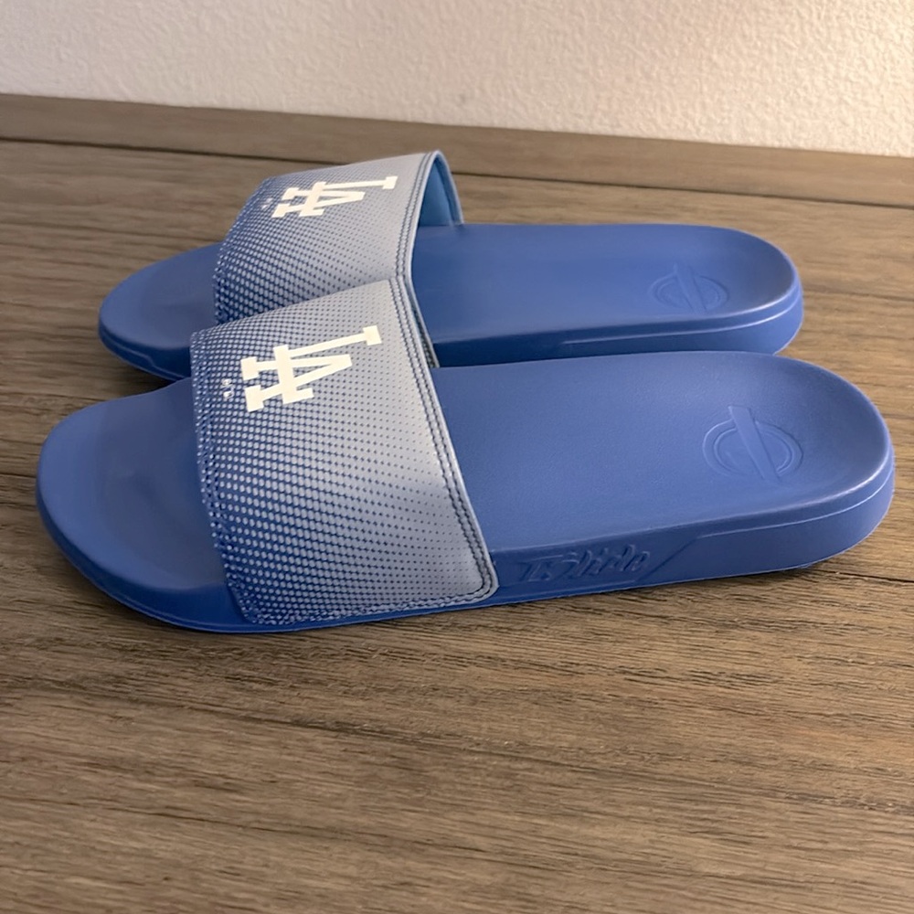 NEW [ISlide] Los Angeles Dodgers MLB Gradient Motto Slide Sandals Men’s Sz 7/8 - Picture 5 of 11